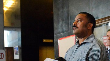 Tom Foley,  director de los Servicios de Emergencia de Atlantic City, New Jersey, dio ayer el anuncio de emergencia para la zona.