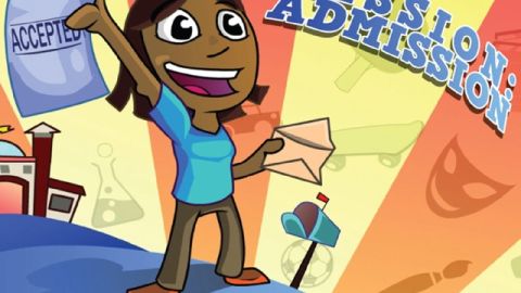 Captura de pantalla del juego interactivo en Facebook 'Mission: Admission' lanzado el lunes 29 de octubre por la Universidad del Sur de California (USC) para ayudar a estudiantes de bajos recursos con el complicado proceso de ingreso a la universidad y la solicitud de ayuda financiera. 'Mission: Admission' permite que los estudiantes de preparatoria experimenten virtualmente todas las exigencias de la solicitud de ingreso para un colegio comunitario o una universidad y desarrollen las habilidades necesarias para ingresar y obtener financiación para sus estudios.