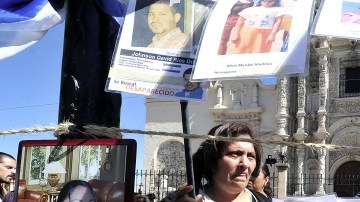 Integrantes de la caravana de madres centroamericanas que cada año buscan a sus hijos desaparecidos en México.