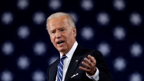 El vicepresidente Joe Biden hablaba ayer en un evento de campaña en el Terra Community College de Fremont, Ohio.