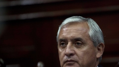 El presidente de Guatemala, Otto Pérez Molina, quien prometió mano dura con la violencia pandilleril en el país.