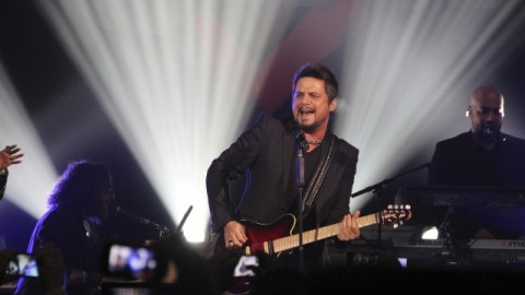 Alejandro Sanz  durante su concierto de la semana pasada en el House of Blues de West Hollywood.