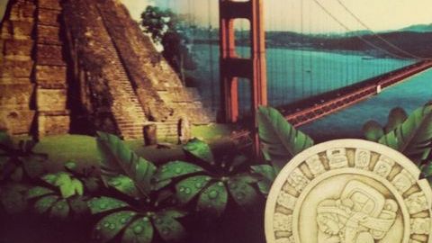 "No es el fin de los tiempos...", dice el libro con el programa del Festival Maya en San Francisco.