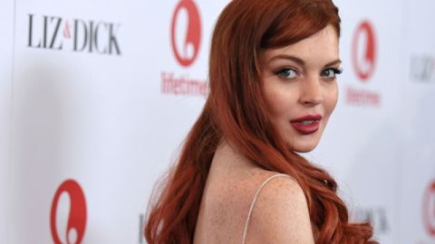 Lindsay Lohan el martes por la noche en Beverly Hills.