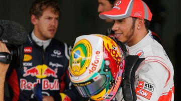 El piloto Lewis Hamilton logra pole del Gran Premio de Brasil y Vettel queda 4to.