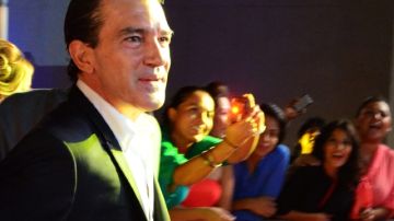 Antonio Banderas, el sábado, en el Festival Internacional de Cine de Acapulco.