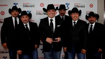 Intocable en la reciente gala de los Premios Billboard de a la Música Latina.