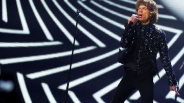 Mick Jagger durante el concierto de Rolling Stones el sábado en Brooklyn.