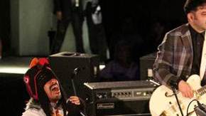 Los integrantes de Café Tacvba durante la grabación de su nuevo material musical 'Un objeto antes llamado disco'.