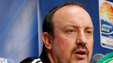 El entrenador del Chelsea, el español Rafael Benítez, durante laa conferencia de prensa ayer en Yokohama, Japón.