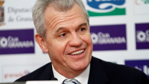 Javier Aguirre en una de sus citas con los medios de comunicación.