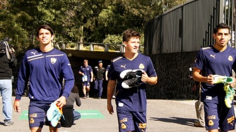 Los integrantes de Pumas entrenan en un ambiente positivo y cordialidad con miras al Torneo Clausura 2013.