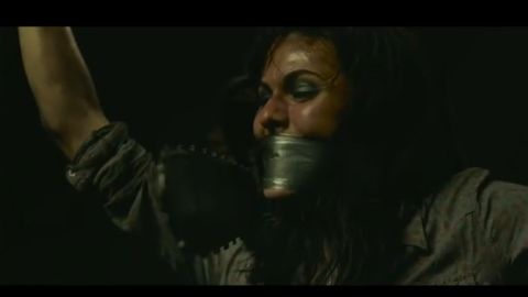 Escena de la película “Texas Chainsaw Massacre”.