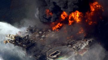 El accidente de la plataforma Deepwater Horizon ocurrió en abril de 2010 en el Golfo de Mexico.