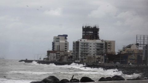 La SPC informó que ayer se registrarían bajas temperaturas y vientos del norte en zonas de Veracruz.
