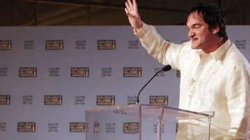 Tarantino tenía previsto llegar unos días antes del estreno nacional del filme protagonizada por Leonardo Di Caprio y Jamie Foxx.