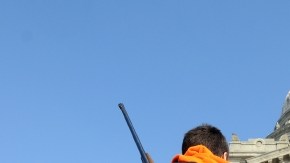 Activistas promocionaron sus marchas como esta en Boise, Idaho  principalmente por las redes sociales.