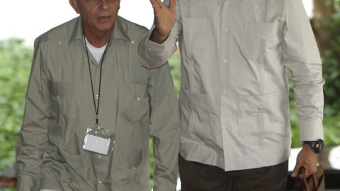 'Iván Márquez' (d) y 'Rodrigo Granda' (i), en La Habana.