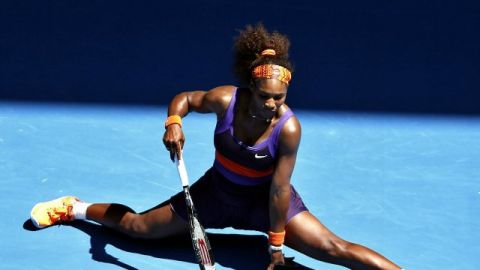 La tenista estadounidense Serena Williams se despidió del primer Grand Slam del año