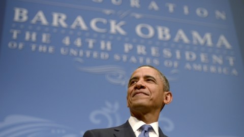 Obama el lunes tras investidura. Algunos grupos ya han criticado que el presidente haya pronunciado la palabra 'gay' en su discurso.