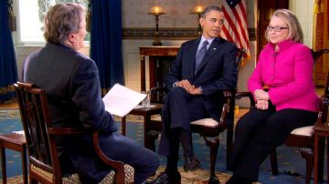 El presidente Barack Obama y su aún secretaria de estado, Hillary Clinton, brindaron juntos una entrevista al programa "60 Minutes".