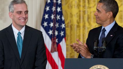Hay nombres en el nuevo Gobierno de Barack Obama, que llegan, se quedan o se van. En la foto, el nuevo jefe de gabinete Denis McDonough.