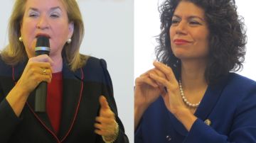Sylvia García (izq.) y Carol Alvarado van a segunda vuelta en la elección del escaño del Distrito 6 en el Senado de Texas.