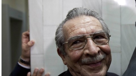 Exgeneral José E. Ríos Montt.