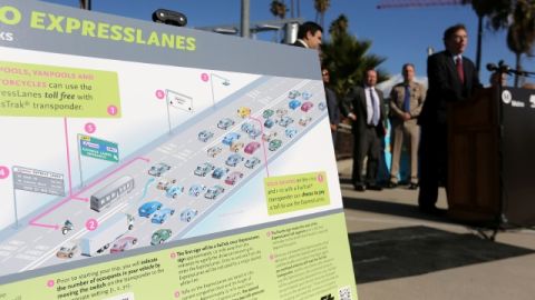 Las Líneas Express de de Metro están destinadas a viajes compartidos, o a conductores solos pagando una cuota por transitar en ellas.