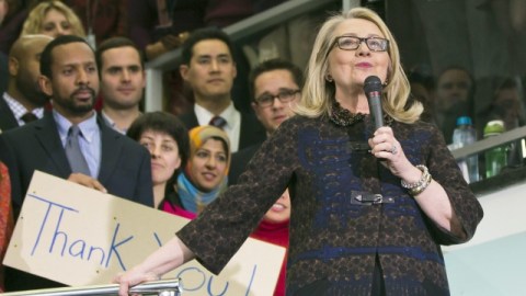 Hillary Clinton, en su último día como titular de la Secretaría de Estado, se despidió poco antes de la investidura de John Kerry.