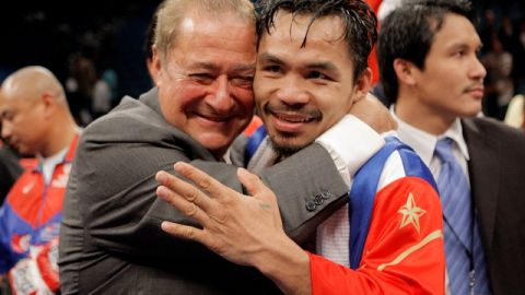 El promotor Bob Arum y Manny Pacquiao hicieron una gran mancuerna por muchos años.