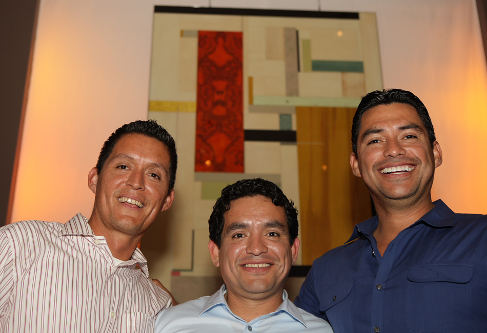 Los hermanos Antonio, Eduardo y Martín Castillo, dueños de los restaurantes Limón de San Francisco.