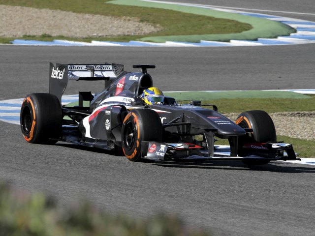 Esteban Gutiérrez estrenó el monoplaza C32-Ferrari, en Jerez de la Frontera