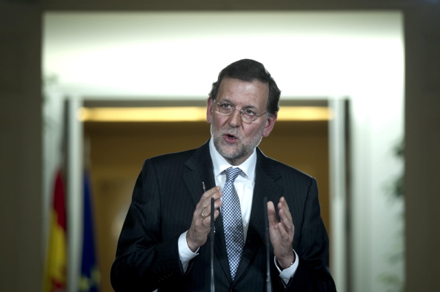 El presidente del Gobierno, Mariano Rajoy, en rueda de prensa, ayer, tras presidir última reunión del Consejo de Ministros.