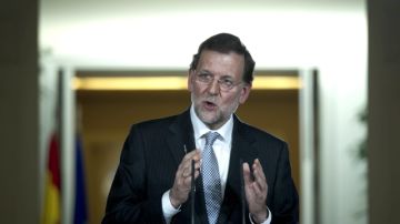 El presidente del Gobierno, Mariano Rajoy, en rueda de prensa, ayer, tras presidir última reunión del Consejo de Ministros.