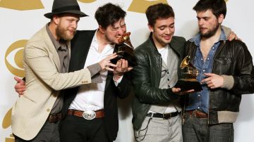 Munford & Sons y FUN. fueron los triunfadores de la 55 entrega de los premios Grammy.