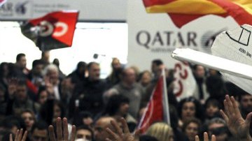 Iberia puso en marcha a partir de hoy una serie de paros que afectarán a miles de pasajeros