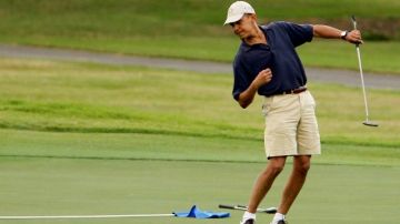 Barack Obama pasó tres días en la Florida donde jugó al golf