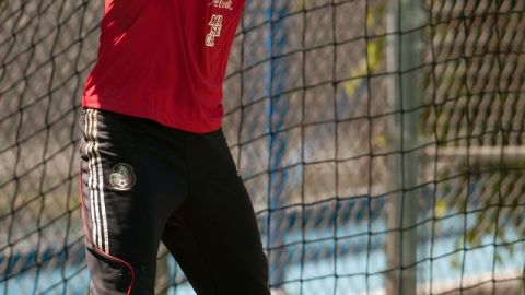 El guardameta Richard Sánchez entrena previo al duelo de hoy antelos salvadoreños.