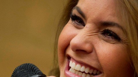 La actriz y cantante Lucero.