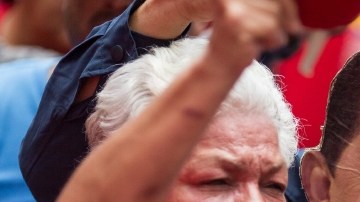 Partidarios del presidente venezolano  Hugo Chávez en un a manifestación el  miércoles, en Caracas.