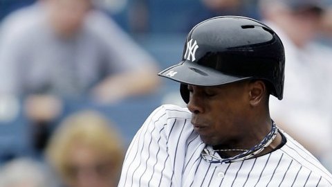 Curtis Granderson se rompió un brazo en su primer turno al bate en pretemporada