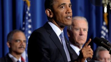 Representantes religiosos han sostenido diversas reuniones en el Capitolio desde enero. En la foto, Obama en una conferencia sobre control de armas en Estados Unidos.