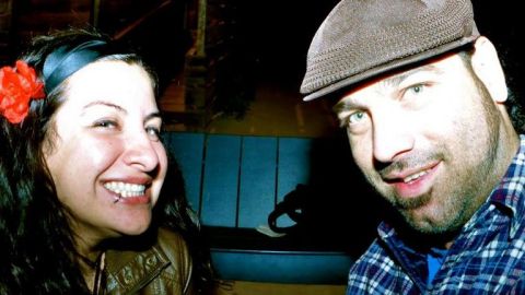 Jazmin Morelos y Xaúl Reyes, productores de Babylon's Train en San Francisco.