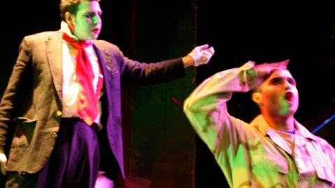 Los actores Fidel Gómez y Ramiro Segovia en una escena de 'Melancholia'.
