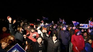 Los habitantes de las islas Falkland o Malvinas salieron a expresar su deseo.