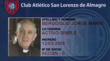 El número del carnet de socio de San Lorenzo correspondiente al cardenal Bergoglio, salió premiado en la quiniela argentina hoy por la mañana, antes de que se diera a conocer el nombre del nuevo Papa.