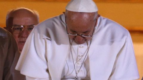 Jorge Bergoglio tras ser nombrada nuevo Papa.