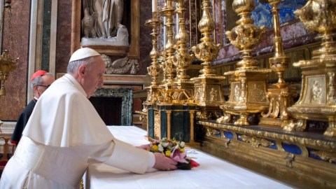 La visita a la Basílica de Santa María La Mayor se dio la mañana del jueves.