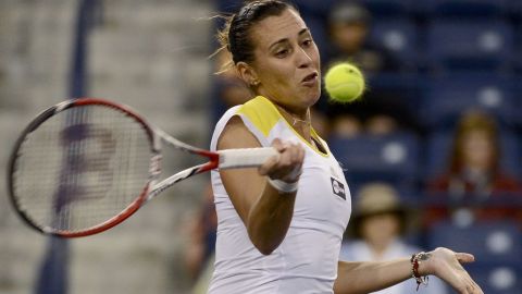 La italiana Flavia Pennetta avanza en la primera ronda del Masters de Miami en Key Biscaine.